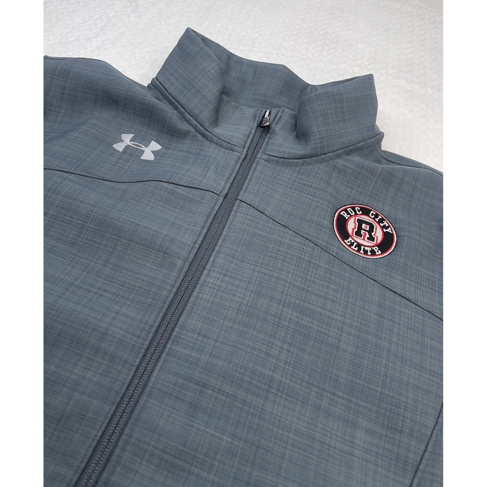 Under Armour mens Ultimate Team Jacket W/Logo ROC City Elite Gray Full Jacket L